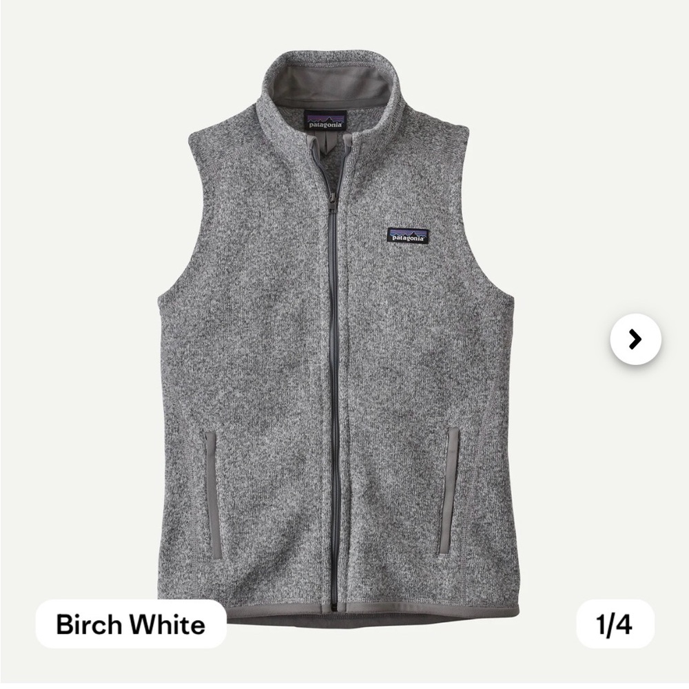 Patagonia Heather Gray cozy soft vest